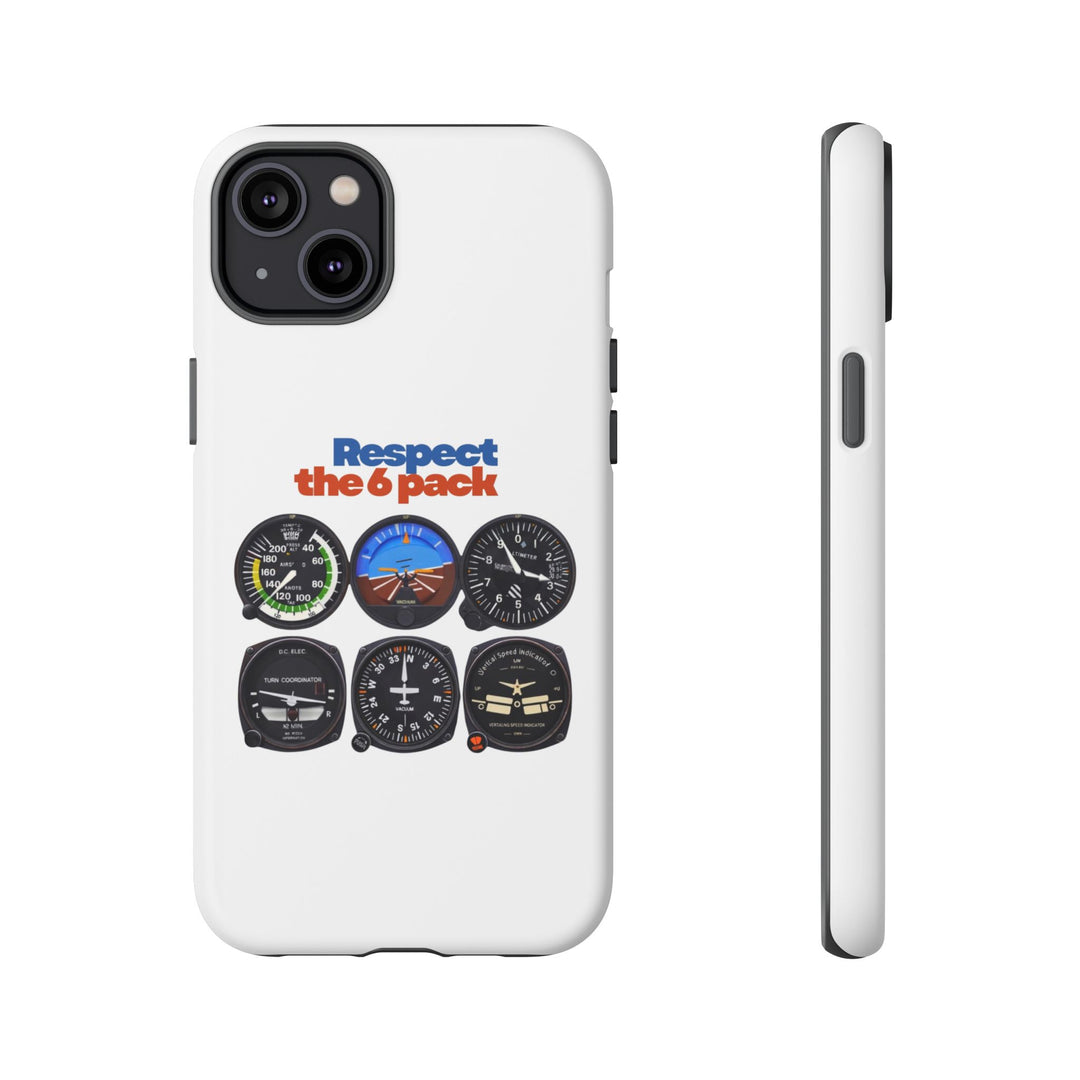 Respect Aviation Phone Case — Pilot Instrument Panel Design