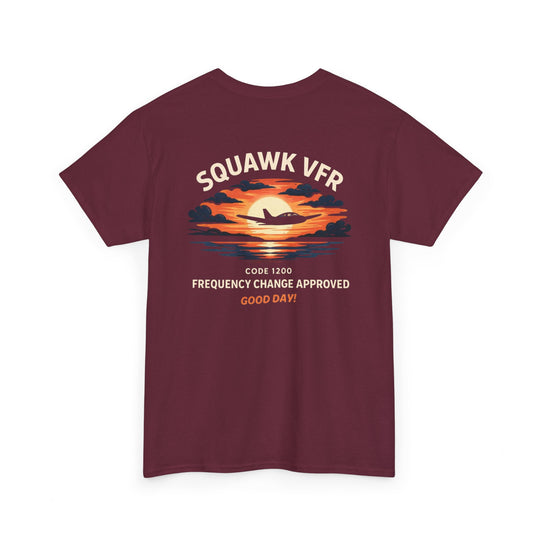 Squawk VFR Aviation Graphic T-Shirt – Code 1200