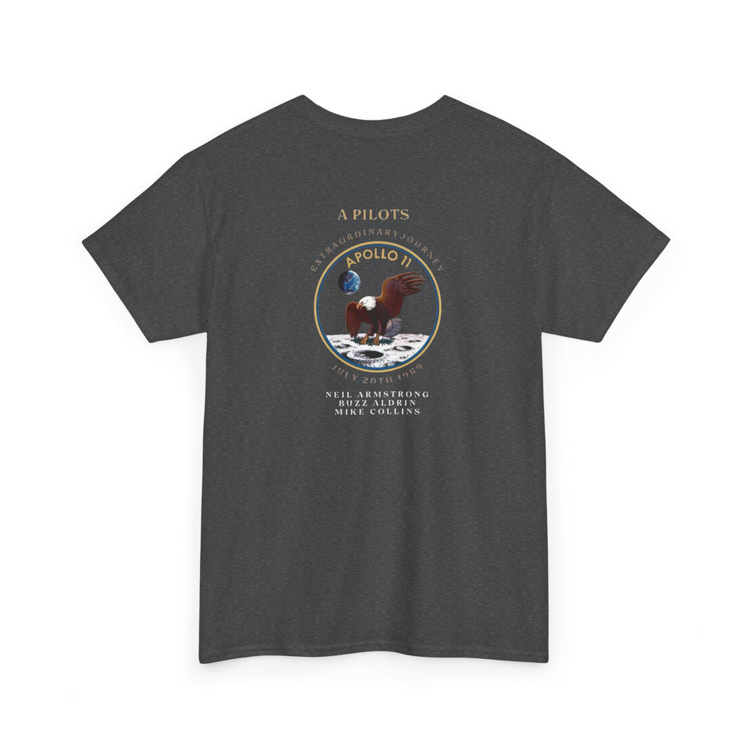 Apollo 11 Moon Mission Aviation Graphic T-Shirt – July 20, 1969
