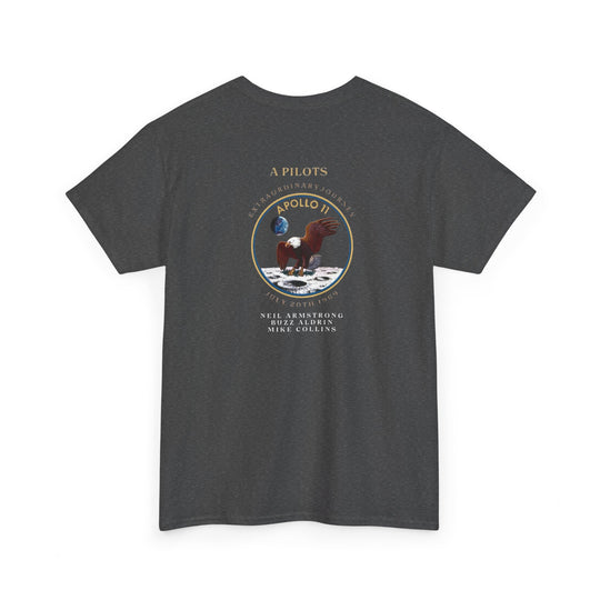 Apollo 11 Moon Mission Aviation Graphic T-Shirt – July 20, 1969