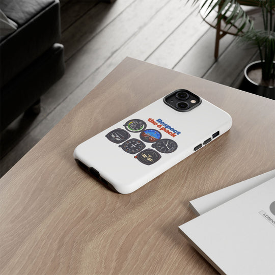 Respect Aviation Phone Case — Pilot Instrument Panel Design
