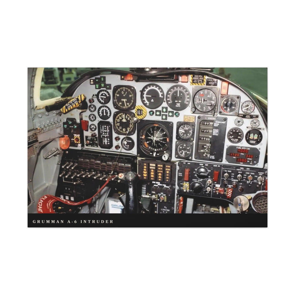 A-6 Intruder Cockpit Matte Canvas Print