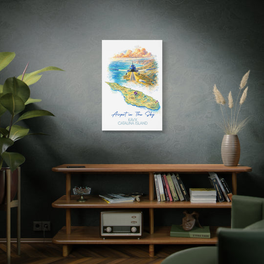 Catalina Island KAVX “Airport in the Sky” – Aviation Canvas Wall Art | Pilot & Airport Artwork