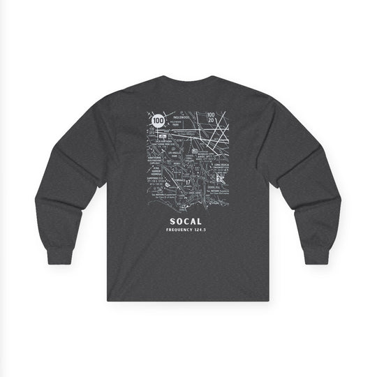 SoCal Airspace Aviation Long Sleeve T-Shirt – Sectional Map