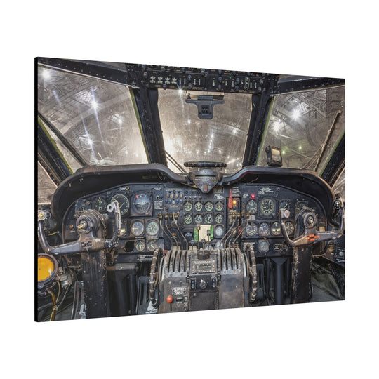 Douglas C-124 Globemaster II – Vintage Aircraft Instrument Panel Wall Art