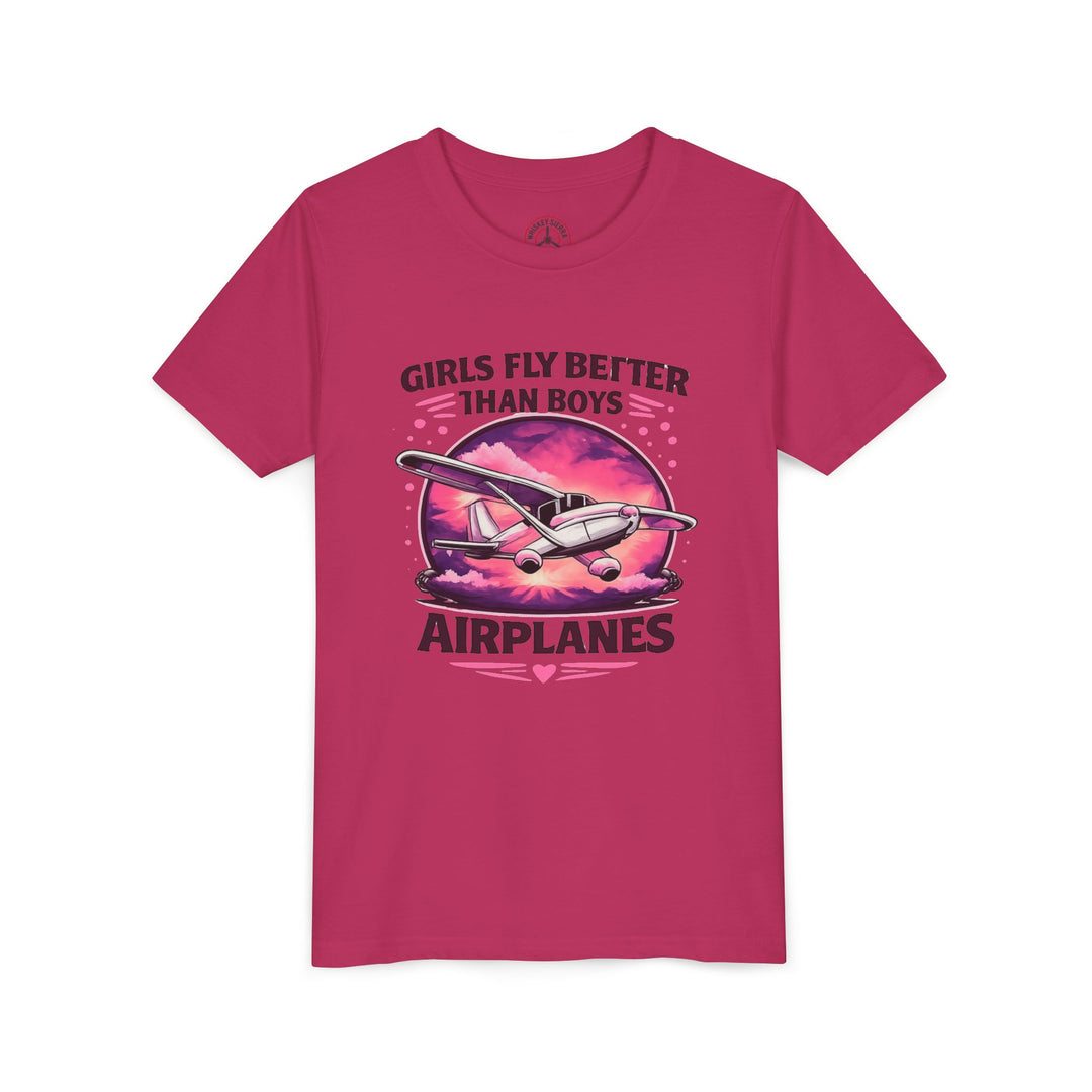 Girls Fly Better Than Boys Youth T-Shirt