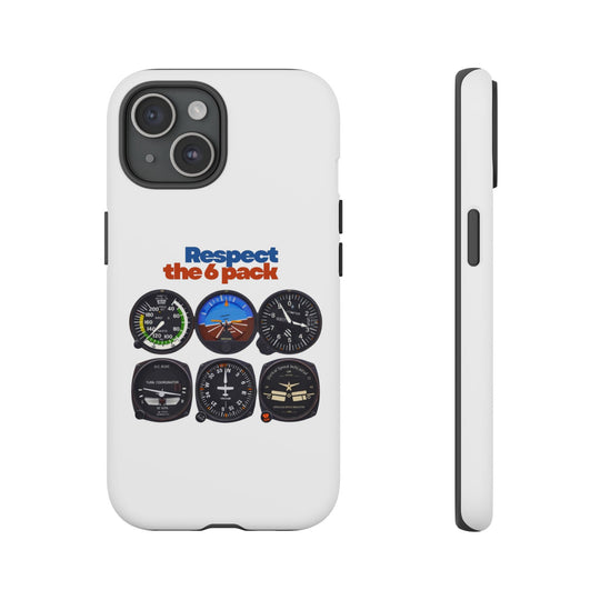 Respect Aviation Phone Case — Pilot Instrument Panel Design
