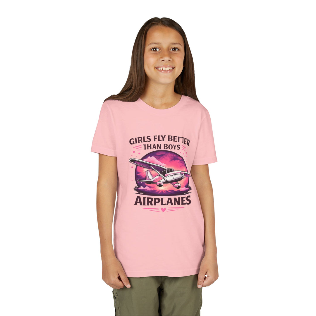 Girls Fly Better Than Boys Youth T-Shirt