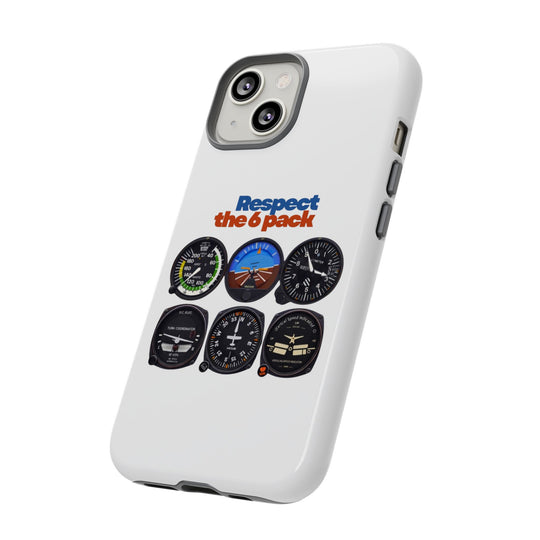 Respect Aviation Phone Case — Pilot Instrument Panel Design