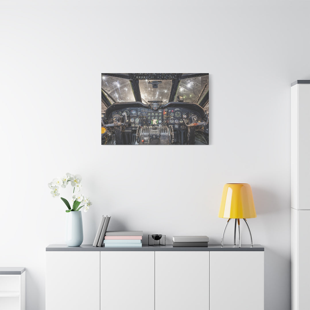 Douglas C-124 Globemaster II – Vintage Aircraft Instrument Panel Wall Art