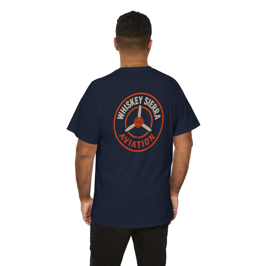 Orange Aviation Logo T-Shirt — Whiskey Sierra Aviation Crew Tee