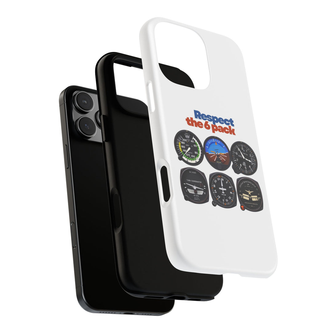 Respect Aviation Phone Case — Pilot Instrument Panel Design
