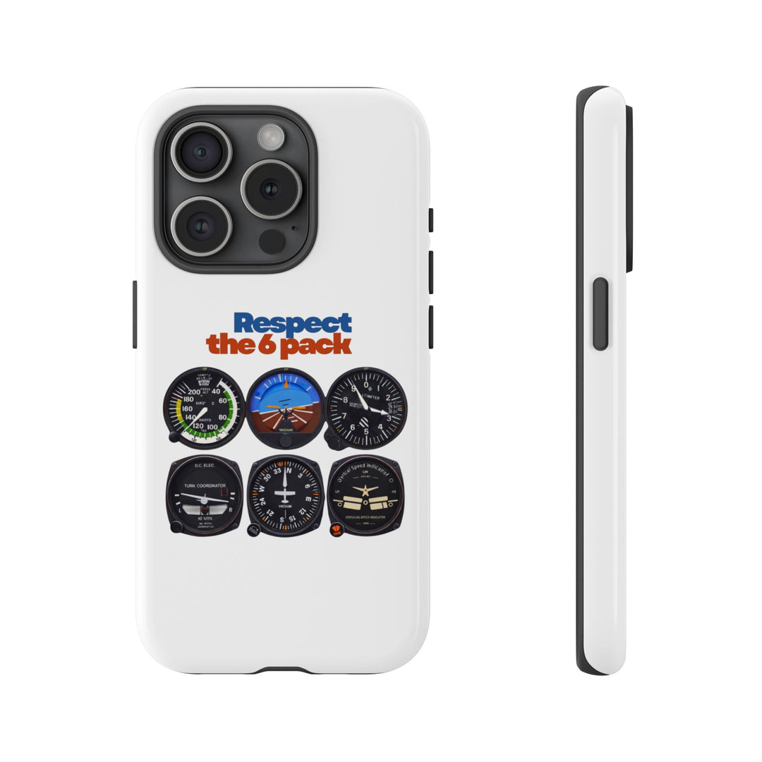Respect Aviation Phone Case — Pilot Instrument Panel Design