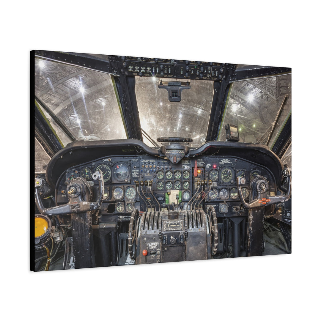 Douglas C-124 Globemaster II – Vintage Aircraft Instrument Panel Wall Art