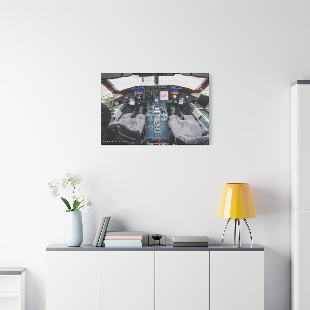Cessna Citation Cockpit – Aviation Canvas Wall Art | Pilot & Airport Artwork
