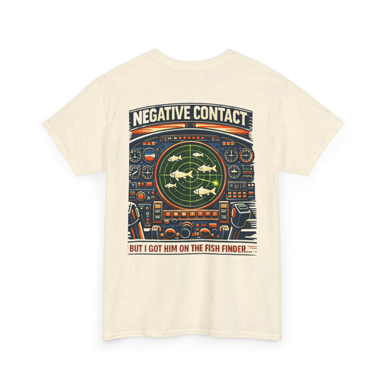 Aviation Humor Graphic T-Shirt – Radar “Negative Contact” Fish Finder