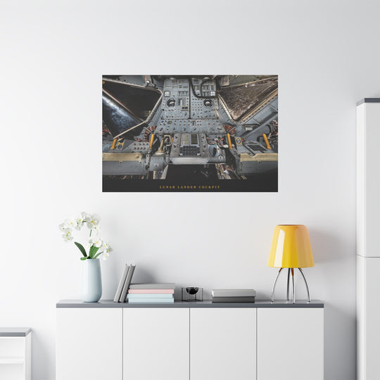 Lunar Lander Cockpit– Aviation Canvas Wall Art | Pilot & Airport Artwork