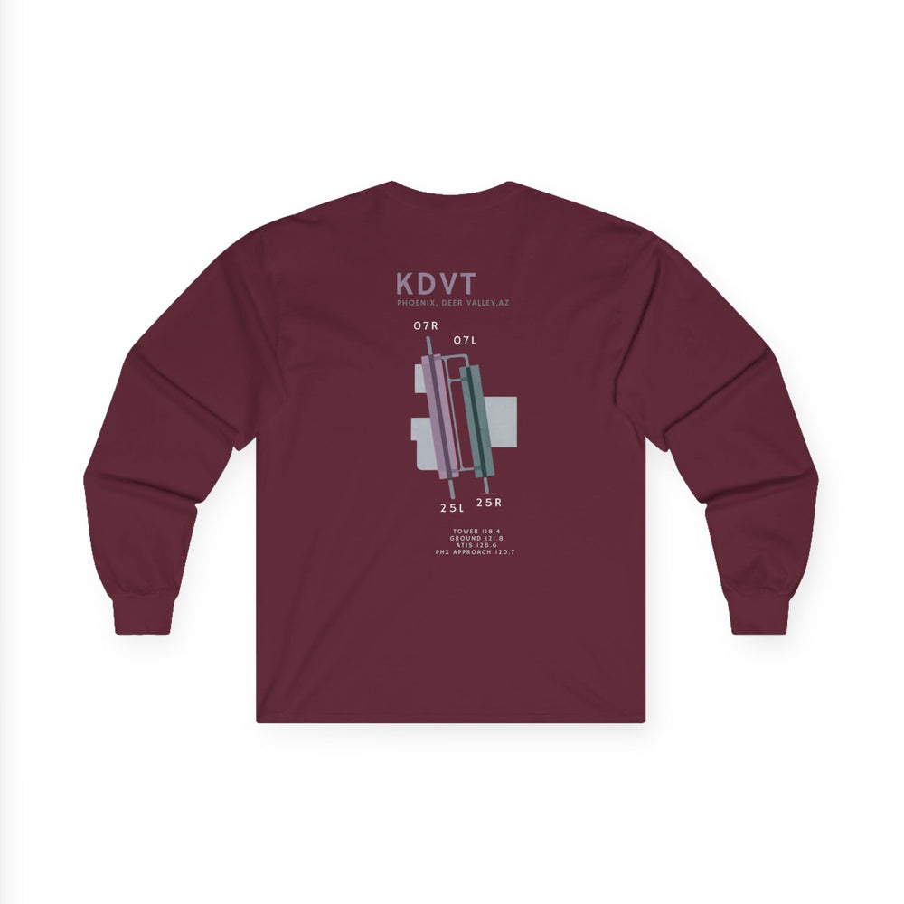 Deer Valley Airport Aviation Long Sleeve T-Shirt – KDVT Airfield Diagram