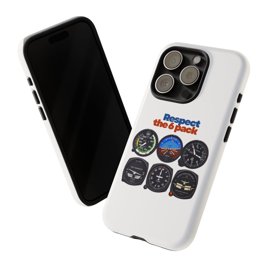 Respect Aviation Phone Case — Pilot Instrument Panel Design