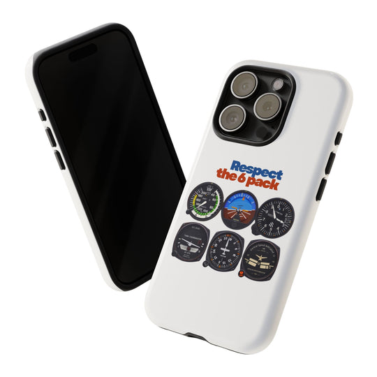 Respect Aviation Phone Case — Pilot Instrument Panel Design