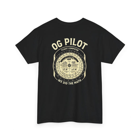 OG Pilot Vintage Flight Computer Aviation Graphic T-Shirt