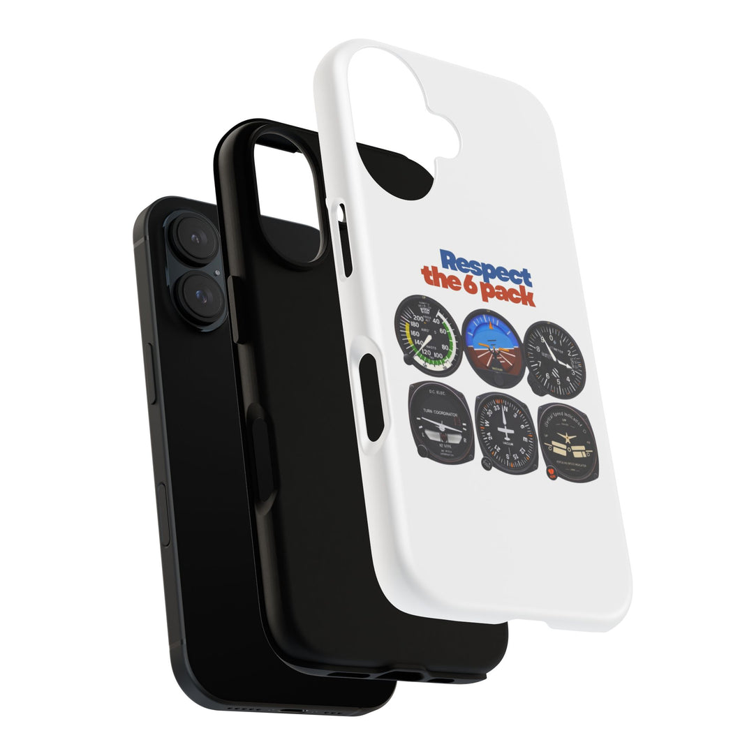 Respect Aviation Phone Case — Pilot Instrument Panel Design