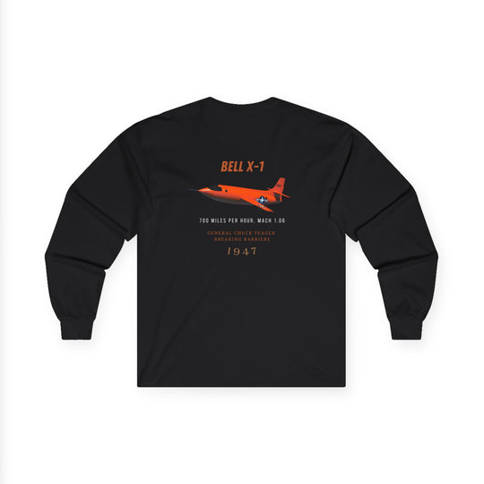 Bell X-1 Experimental Aircraft Aviation Long Sleeve T-Shirt – Breaking the Sound Barrier