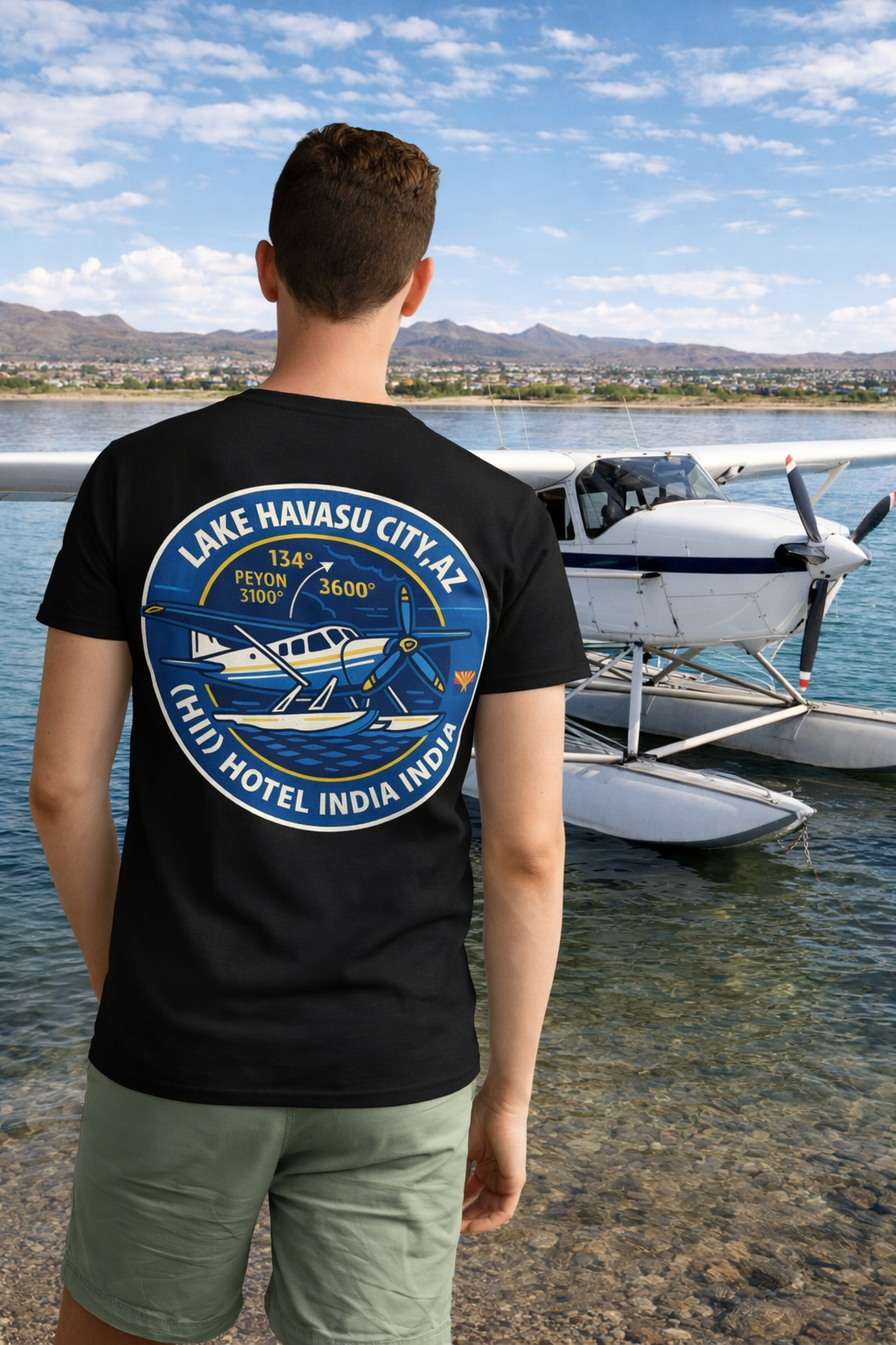 Lake Havasu City Aviation Graphic T-Shirt – Seaplane KHII