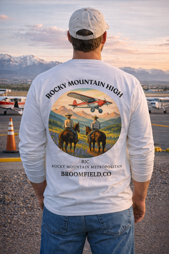 Rocky Mountain High Aviation Long Sleeve T-Shirt – Broomfield, Colorado