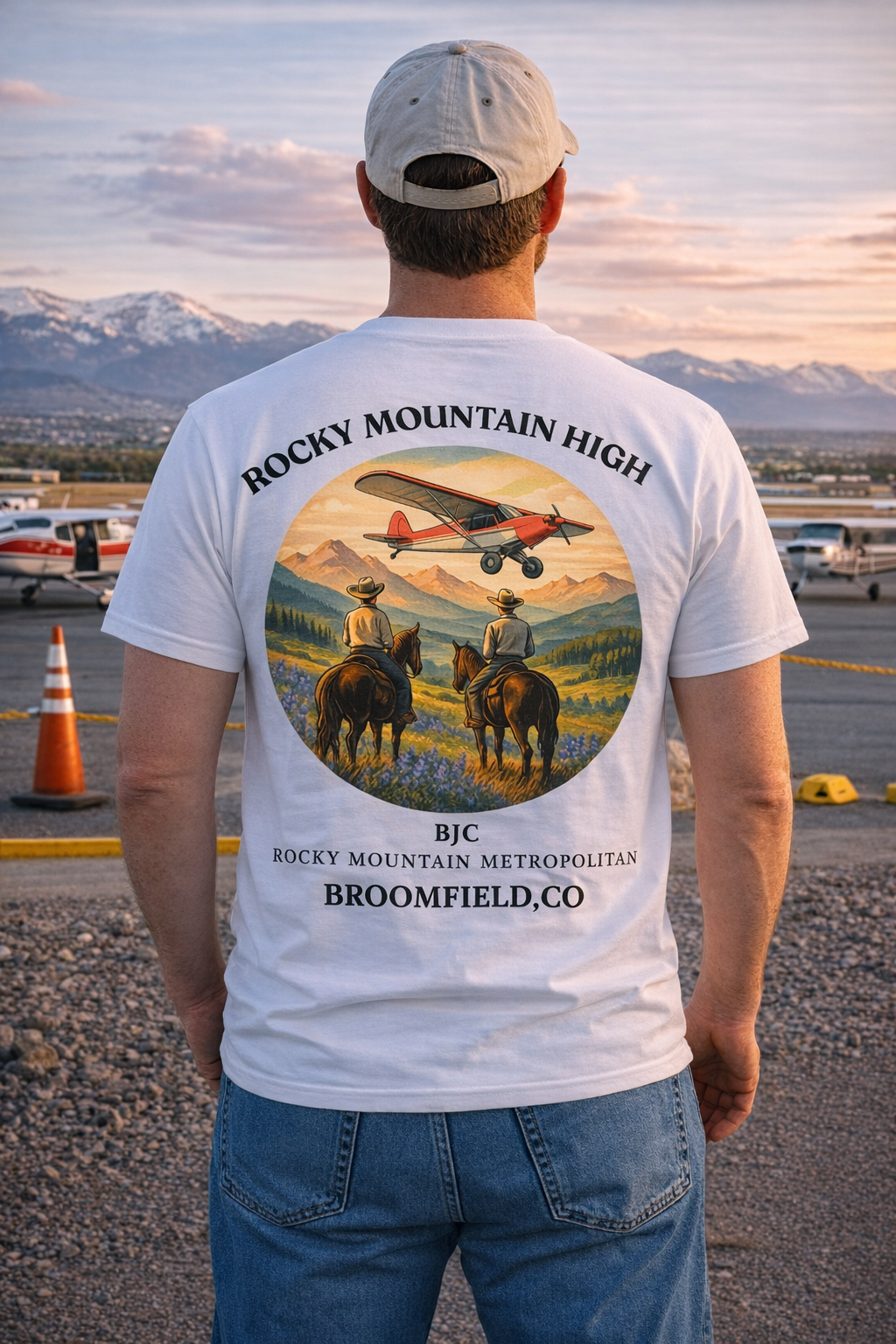 Rocky Mountain High Aviation Graphic T-Shirt – Broomfield, Colorado