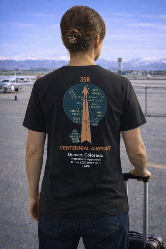 Centennial Airport Aviation Graphic T-Shirt – Airfield Diagram