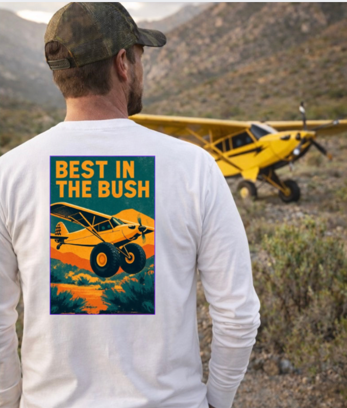 Best in the Bush Aviation Long Sleeve T-Shirt – Vintage Bushplane