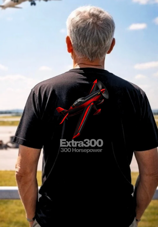 Extra 300 Aerobatic Aviation Graphic T-Shirt