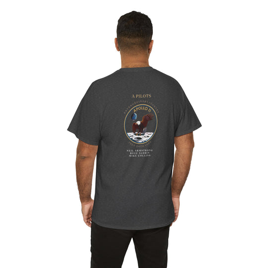 Apollo 11 Moon Mission Aviation Graphic T-Shirt – July 20, 1969