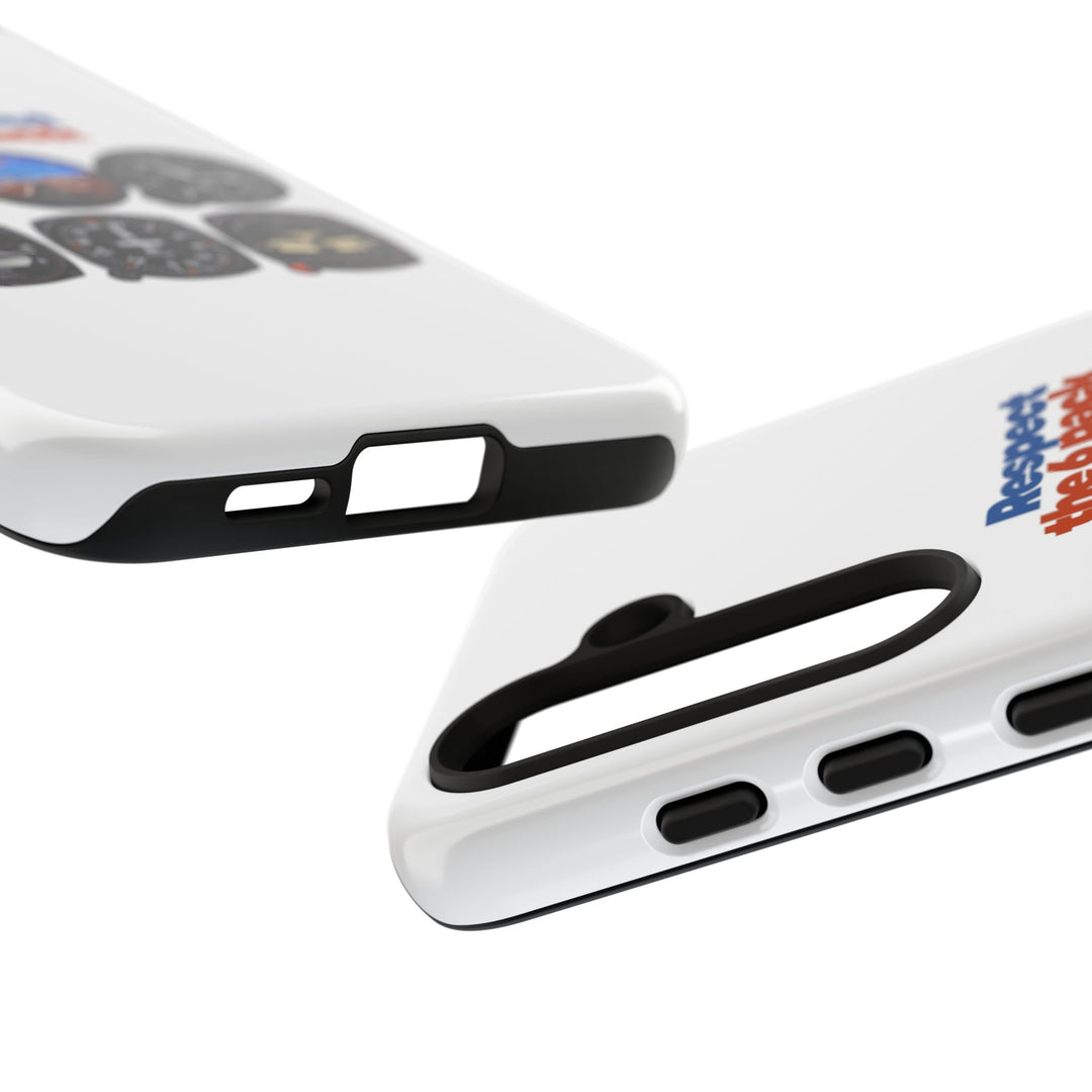 Respect Aviation Phone Case — Pilot Instrument Panel Design