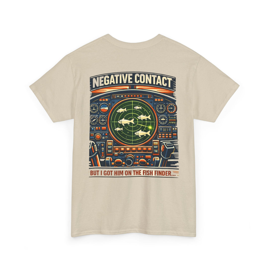 Aviation Humor Graphic T-Shirt – Radar “Negative Contact” Fish Finder