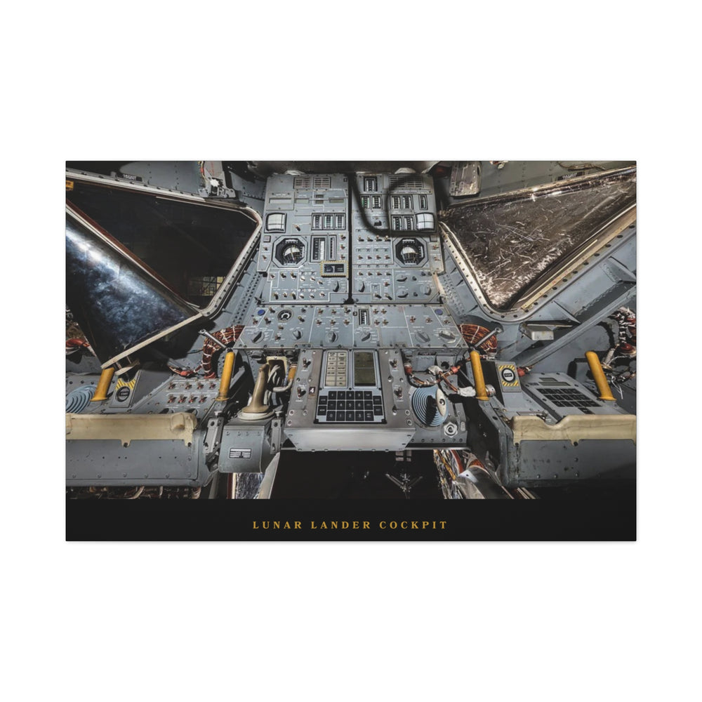 Lunar Lander Cockpit– Aviation Canvas Wall Art | Pilot & Airport Artwork