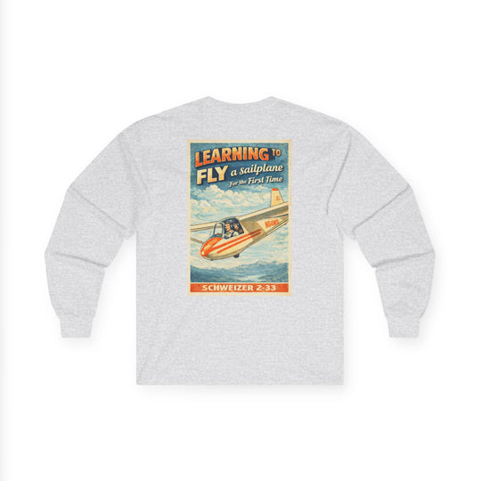Vintage Aviation Long Sleeve T-Shirt – Sailplanes “Learning to Fly”