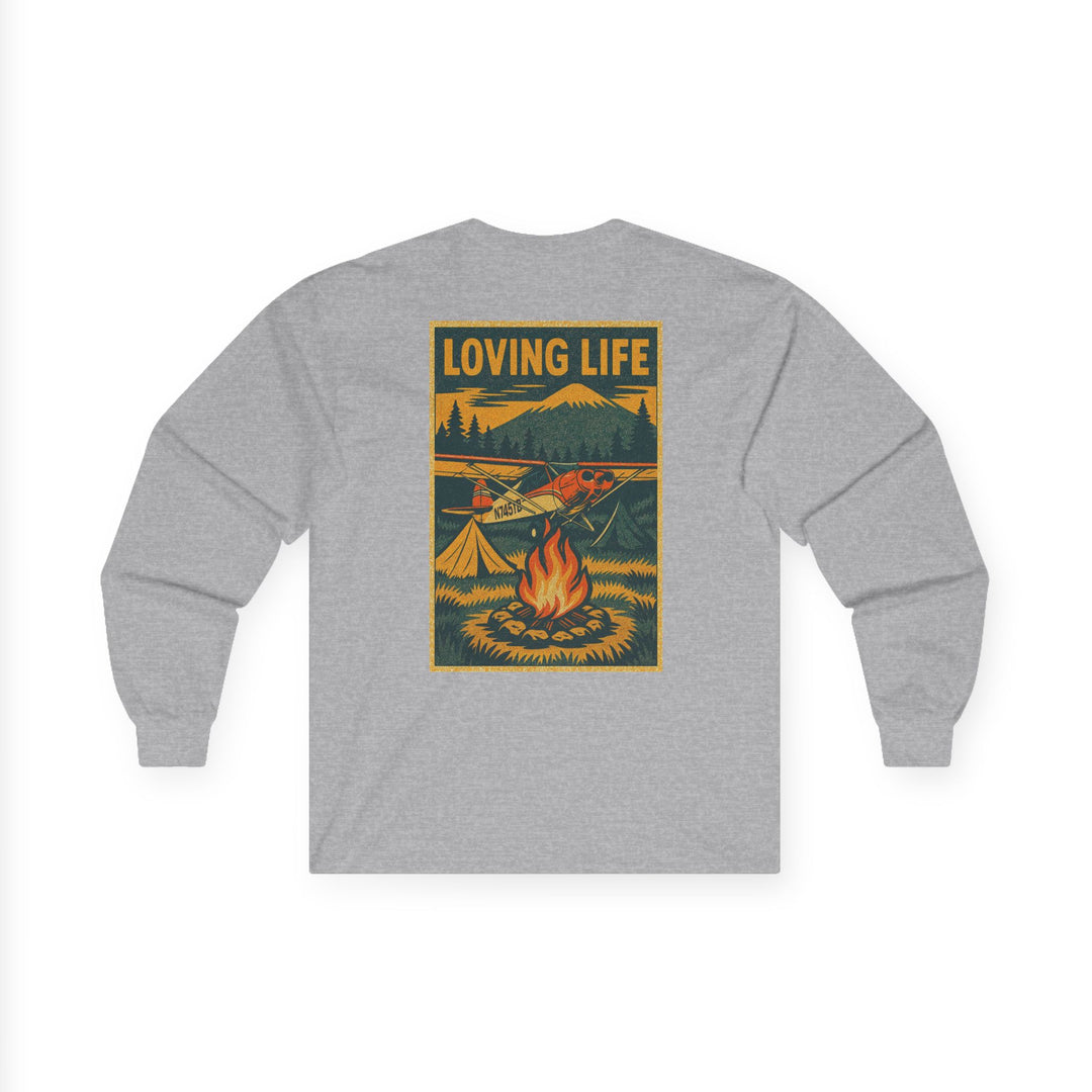 Loving Life Camping Aviation Long Sleeve T-Shirt