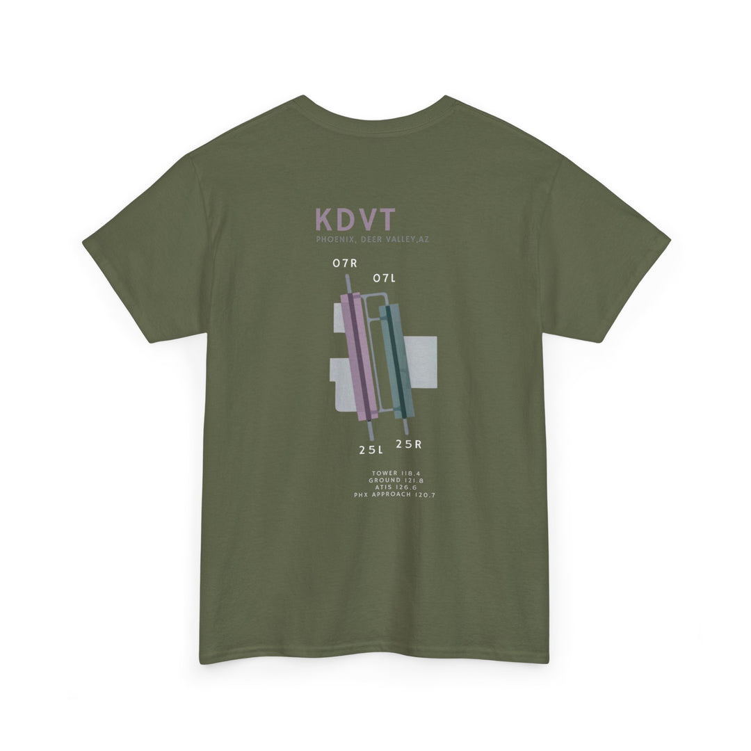 Deer Valley Airport Aviation Graphic T-Shirt – KDVT Airfield Diagram