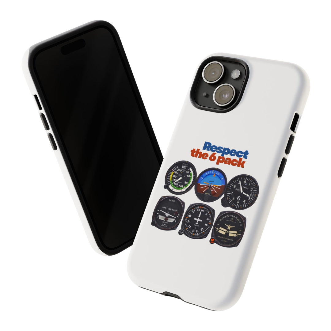 Respect Aviation Phone Case — Pilot Instrument Panel Design