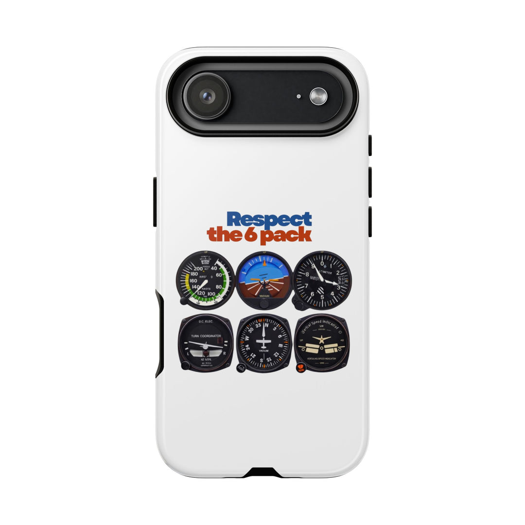 Respect Aviation Phone Case — Pilot Instrument Panel Design