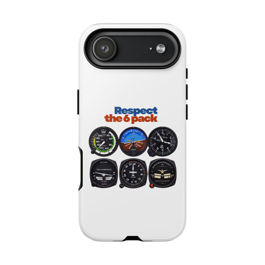 Respect Aviation Phone Case — Pilot Instrument Panel Design