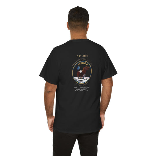 Apollo 11 Moon Mission Aviation Graphic T-Shirt – July 20, 1969