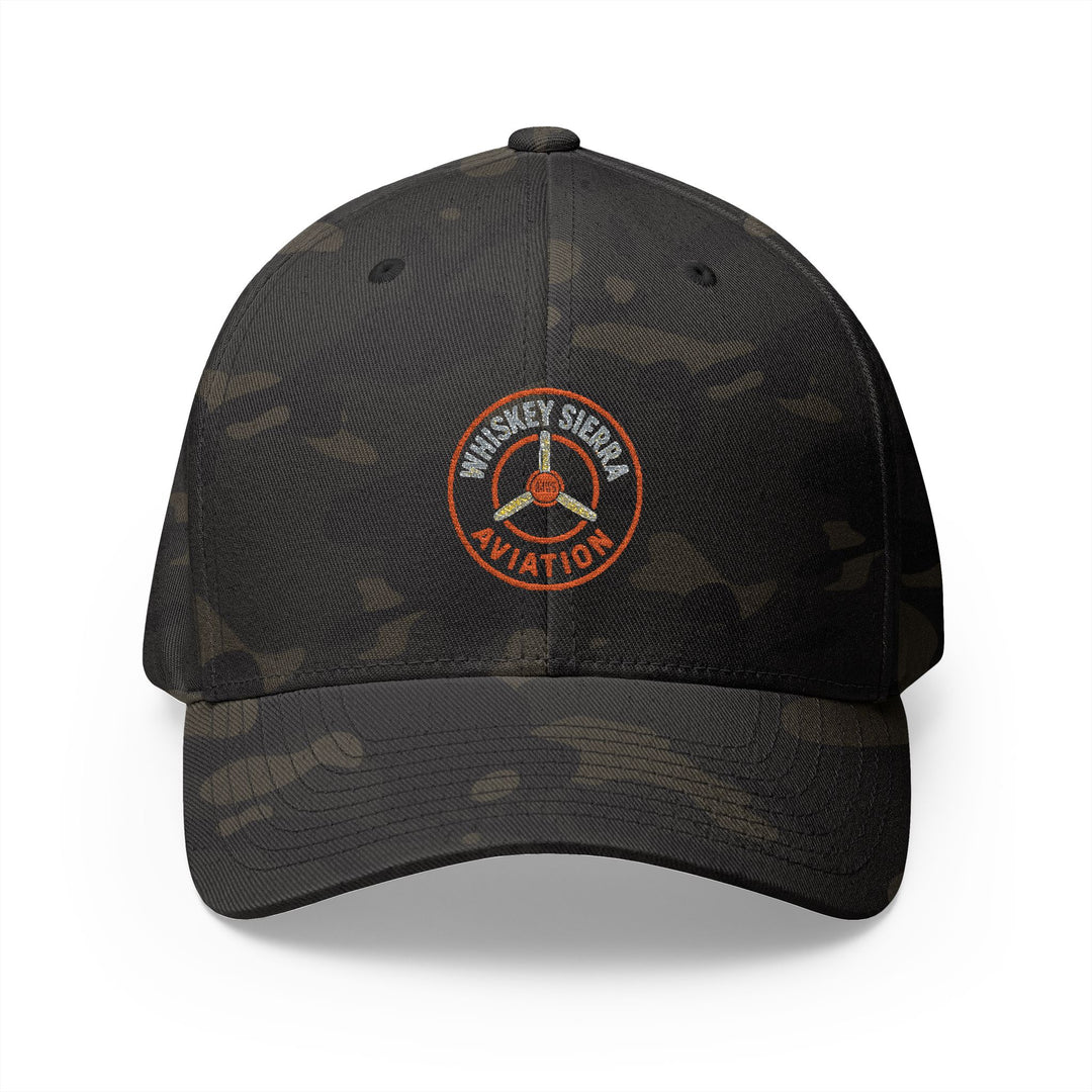 Aviation Embroidered Cap — Whiskey Sierra Aviation Logo Hat