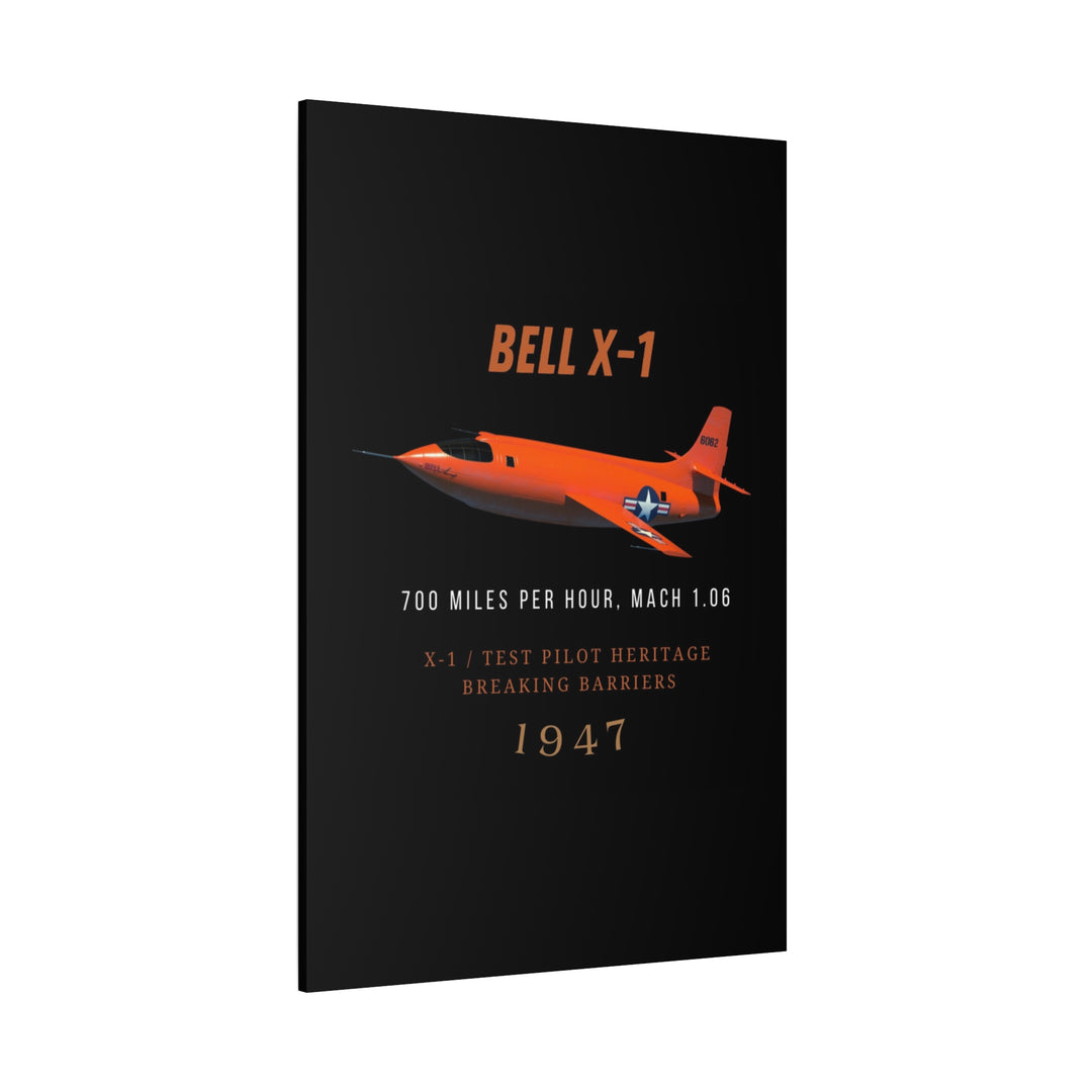 Bell X-1 Vintage Aircraft– Aviation Canvas Wall Art | Pilot & Airport Artwork
