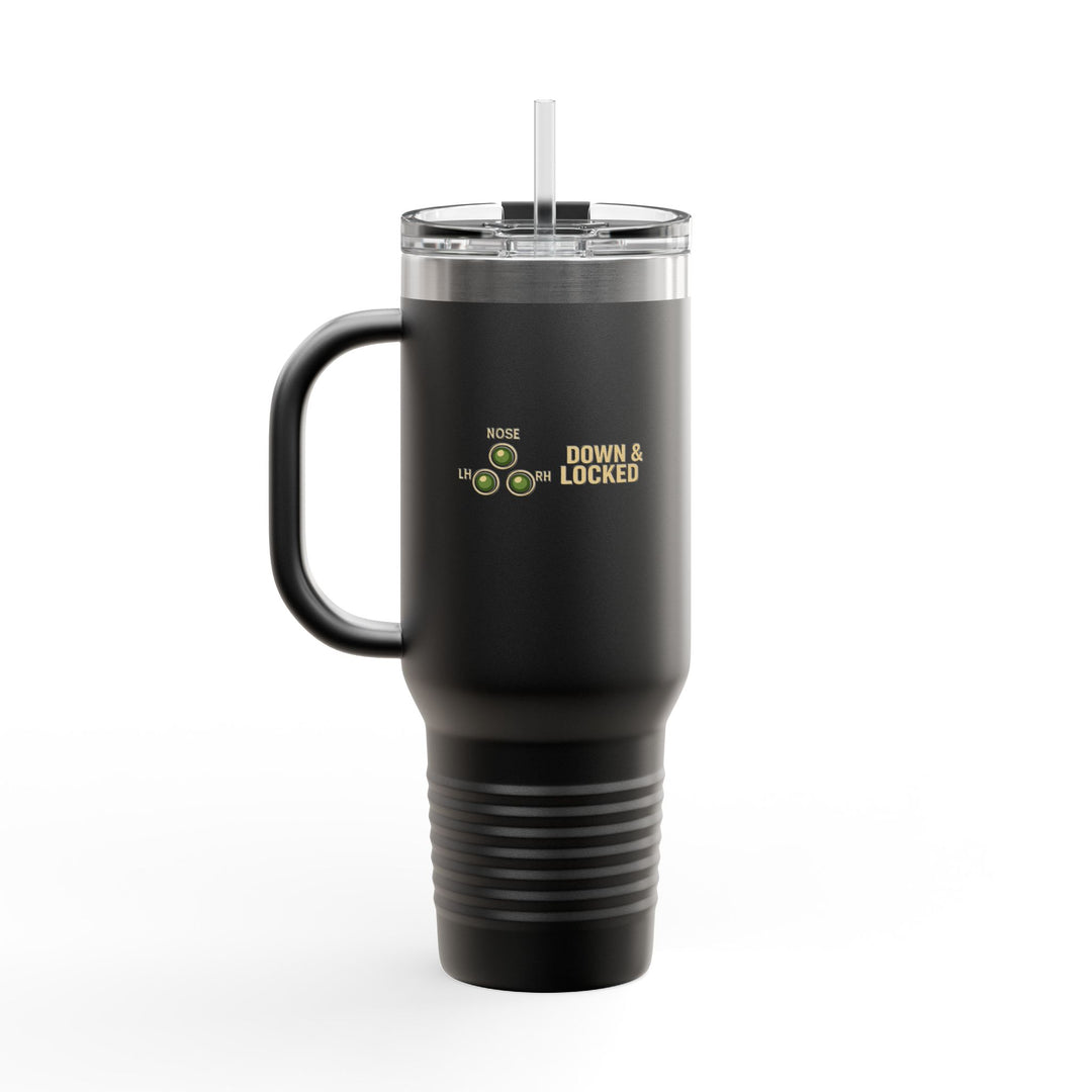 Down & Locked – 40oz Stainless Steel Aviation Tumbler