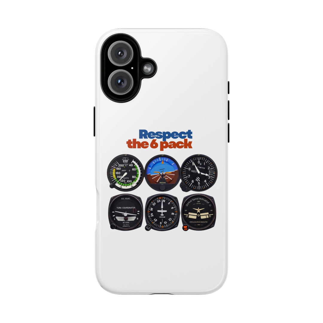 Respect Aviation Phone Case — Pilot Instrument Panel Design