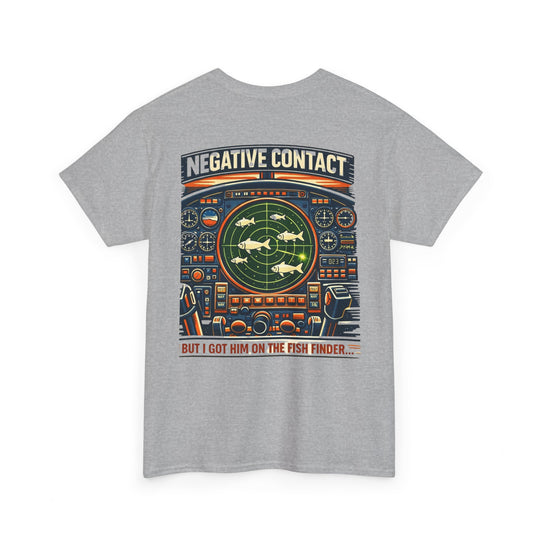 Aviation Humor Graphic T-Shirt – Radar “Negative Contact” Fish Finder