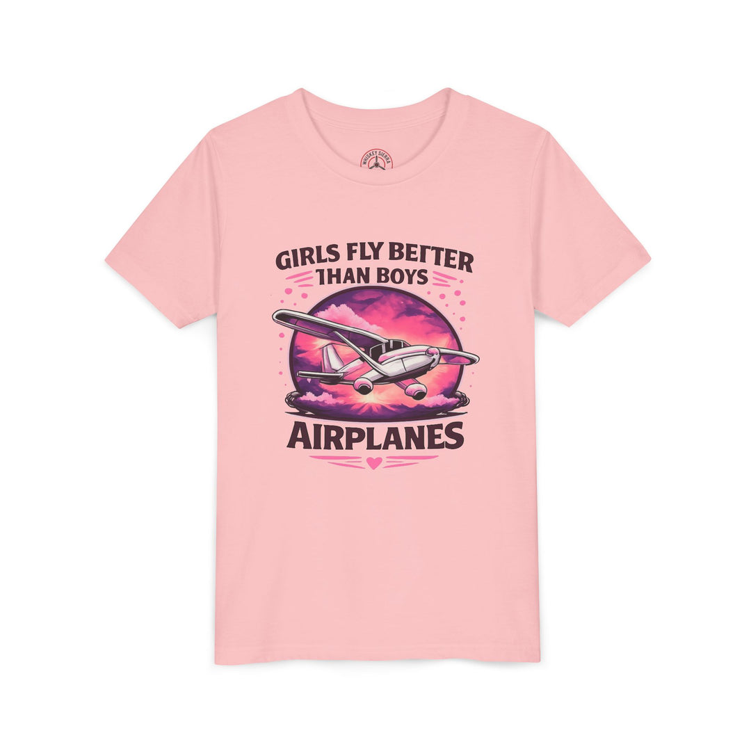 Girls Fly Better Than Boys Youth T-Shirt